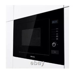 Hisense HB25MOBX7GUK Built-in 25L 900W Solo Microwave with Grill, Black