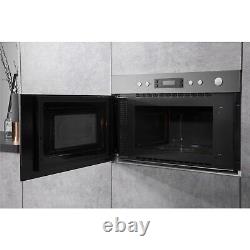 Hotpoint 22L 750W Built-in Microwave with Grill Stainless Steel MN314IXH