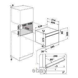 Hotpoint Built-In Microwave and Grill Stainless Steel HPD254CRXUK