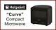 Hotpoint Curve Mwh1311b Black Curved Corner Microwave New Mg