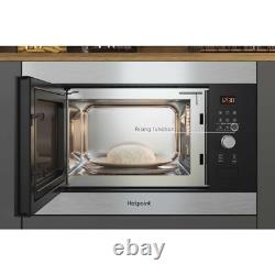Hotpoint MF25GIXH Built-in 900W Microwave 1000W Quartz Grill Stainless Steel