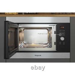 Hotpoint MF25GIXH Built-in 900W Microwave 1000W Quartz Grill Stainless Steel