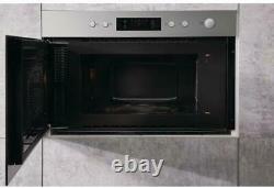 Hotpoint MN314IXH Built In Microwave Stainless Steel 22 Litre capacity Clock