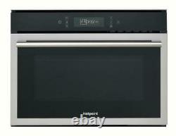 Hotpoint MP676IXH Built In Microwave Stainless Steel 40 Litre capacity Clock