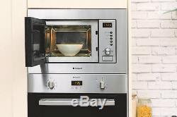 Hotpoint Newstyle MWH 122.1X Built-in Microwave Grill 60cm 1200W Stainless Steel