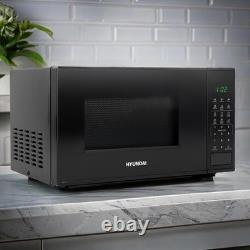 Hyundai 800W 20L Black Digital Microwave, Stainless Steel Interior, 11 Power