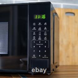 Hyundai 800W 20L Black Digital Microwave, Stainless Steel Interior, 11 Power