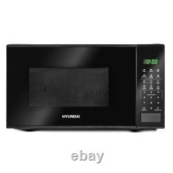 Hyundai 800W 20L Black Digital Microwave Stainless Steel Interior 11 Power