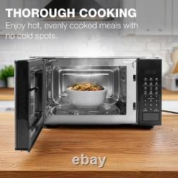 Hyundai 800W 20L Black Digital Microwave, Stainless Steel Interior, 11 Power Le Hyundai 800W 20L Black Digital Microwave, Stainless Steel Interior, 11 Power Le