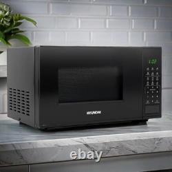 Hyundai 800W 20L Black Digital Microwave, Stainless Steel Interior, 11 Power Lev