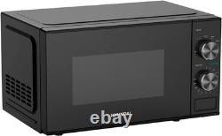 Hyundai 800W 20L Black Solo Microwave, Dial Control, Stainless Steel Interior, D Hyundai 800W 20L Black Solo Microwave, Dial Control, Stainless Steel Interior, D