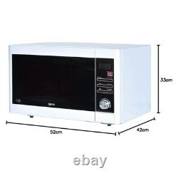 Igenix 30L 900W Digital Microwave 5 Power Lvl, 10 Auto Menus & Defrost White