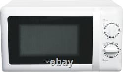 Igenix IG2083 20L Manual Microwave WITH STAINLESS STEEL CAVITY 800W White #B#