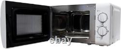 Igenix IG2083 20L Manual Microwave WITH STAINLESS STEEL CAVITY 800W White #B#