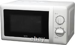 Igenix IG2083 20L Manual Microwave WITH STAINLESS STEEL CAVITY 800W White #B#