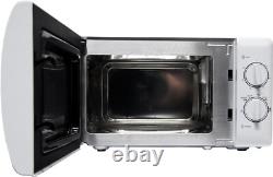 Igenix IG2083 20L Manual Microwave WITH STAINLESS STEEL CAVITY 800W White #B#