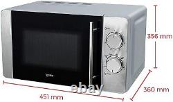 Igenix IG2084 800w Solo Microwave Oven with 5 Power Levels 20L Stainless Steel