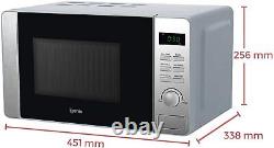 Igenix IG2086 800w Solo Microwave Oven Digital Control 20L Stainless Steel