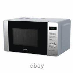 Igenix IG2086 800w Solo Microwave Oven Digital Control 20L Stainless Steel