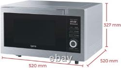Igenix IG3095 1000W 30L Digital Microwave Oven with Grill Stainless Steel