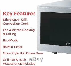 Igenix IG3095 Digital Combination Microwave with Grill and Convection, 30 Litre