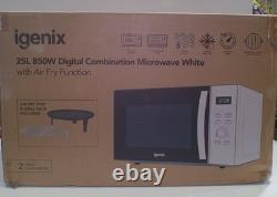Igenix Microwave Oven 25L with Stainless Steel Cavity Air Fry Function 2074