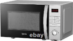 Igenix Solo Microwave, Digital, 5 Power Levels, 20L, 800W, Stainless Steel