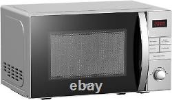 Igenix Solo Microwave, Digital, 5 Power Levels, 20L, 800W, Stainless Steel