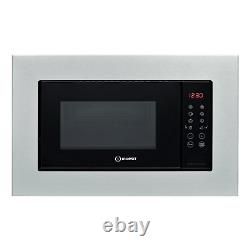 Indesit MWI120GX Integrated Built-in Microwave with Grill in Stainless Steel 20L