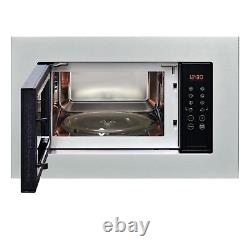Indesit MWI120GX Integrated Built-in Microwave with Grill in Stainless Steel 20L