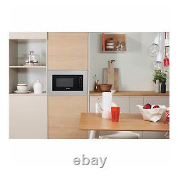 Indesit MWI120GX Integrated Built-in Microwave with Grill in Stainless Steel 20L
