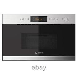 Indesit MWI3213IX Built In Microwave With Grill Stainless Steel