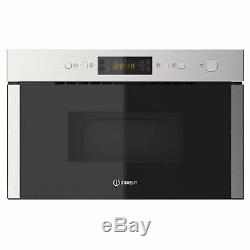Indesit MWI5213IX 22L 750W Built-In Microwave with Grill in Stainless Steel