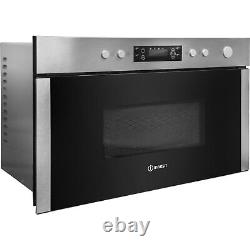 Indesit MWI 5213 IX UK Built-In Microwave with Grill Grey