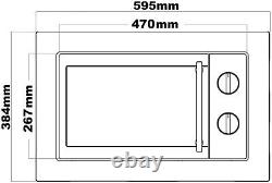 Integrated 20L Microwave Oven, Stainless Steel