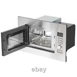 Integrated Microwave Oven, 20L, 800W Stainless Steel