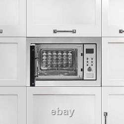 Integrated Microwave Oven, 25L, 900W Stainless Steel