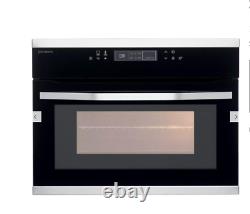 John Lewis AEG JLBIMW433 Built-in Microwave with Grill, Black/Stainless Steel