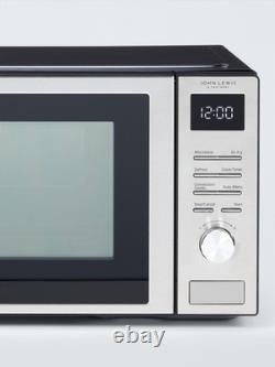 John Lewis Air Fryer Freestanding Microwave 26L Stainless Steel Used/No Basket