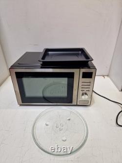 John Lewis Air Fryer Freestanding Microwave 26L Stainless Steel Used/No Basket