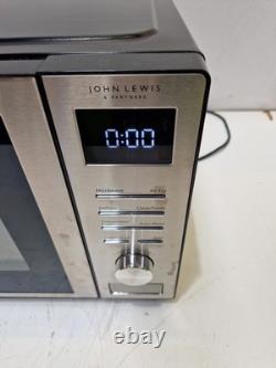 John Lewis Air Fryer Freestanding Microwave 26L Stainless Steel Used/No Basket