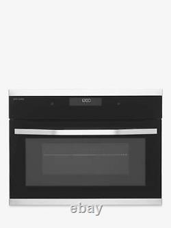 John Lewis JLBIMW433 Built-in Microwave with Grill, Black/Stainless Steel (NEW)