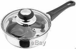 Judge 2 Cup Egg Poacher Pan Non-Stick, Stainless Steel Perfect Poached Eggs