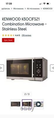 Kenwood K30CIFS21 Combination Microwave good condition hardly used Accessories