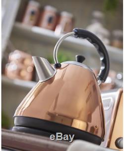 Kettle Microwave Set 4 Slice Family Toaster Rose Gold Copper Kitchen Retro Gift
