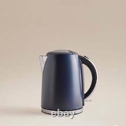 Kettle Toaster Microwave Kitchen Set NAVY Stainless Steel Stylish Elegant Gift