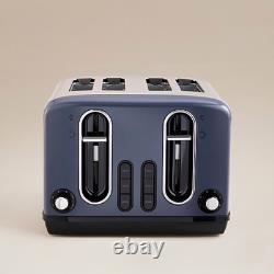 Kettle Toaster Microwave Kitchen Set NAVY Stainless Steel Stylish Elegant Gift