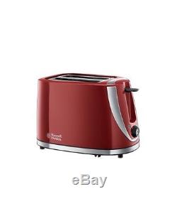 Kettle and Toaster Set + Microwave Russell Hobbs Red Microwave Kettle Toaster