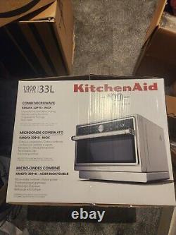 KitchenAid KMQFX33910 Inox 33L Combi Microwave Stainless Steel Oven Ltd Edition