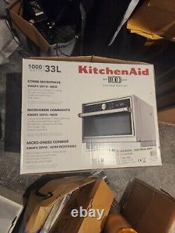 KitchenAid KMQFX33910 Inox 33L Combi Microwave Stainless Steel Oven Ltd Edition